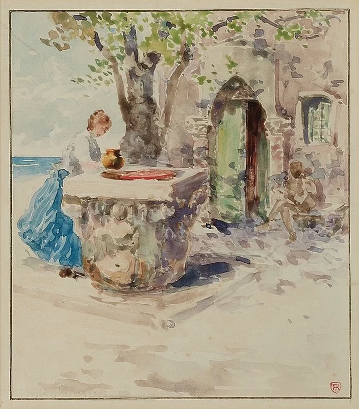 Andare a prendere l'acqua, 1890